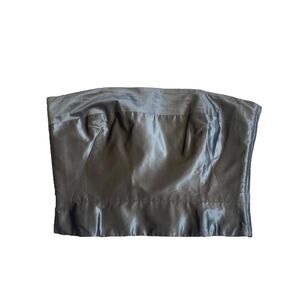 Silver tube top